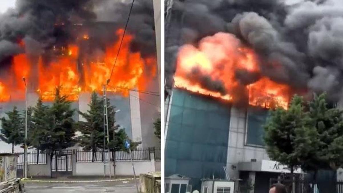 İstanbul'da korkutan yangın! Akit gazetesinin binası alev alev yanıyor