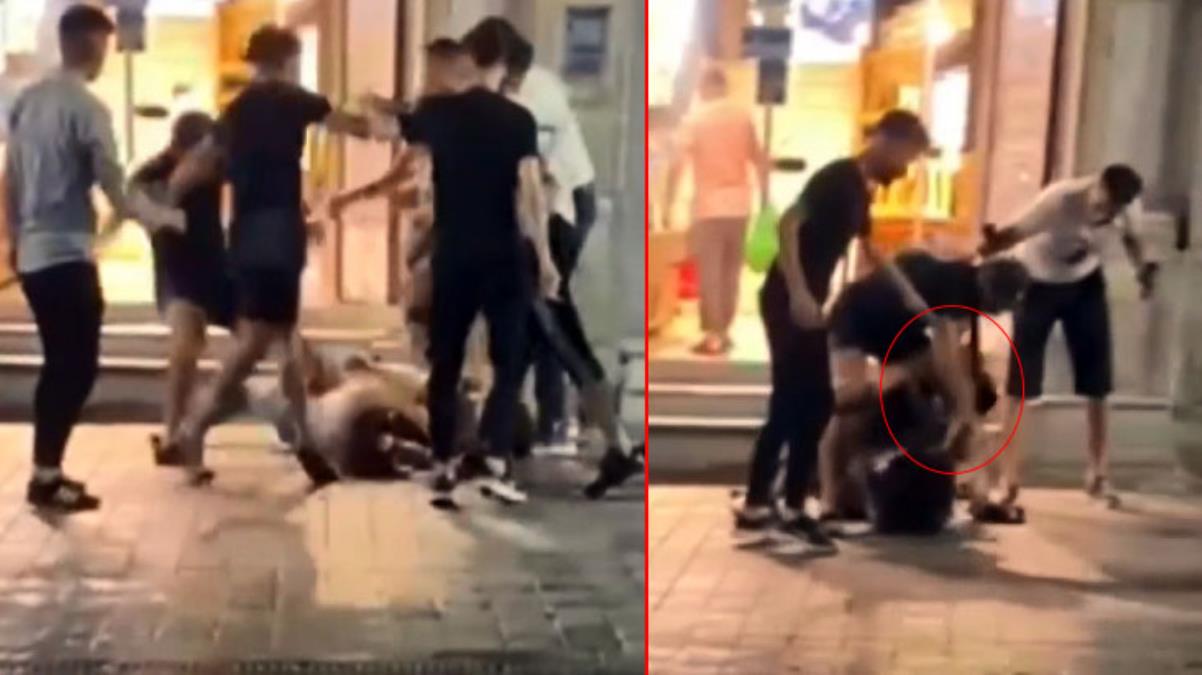 İstanbul, İstiklal Caddesi'nde kadınlar birbirine girdi