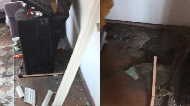 İzmir'de eve yıldırım düştü! Korku dolu anlar