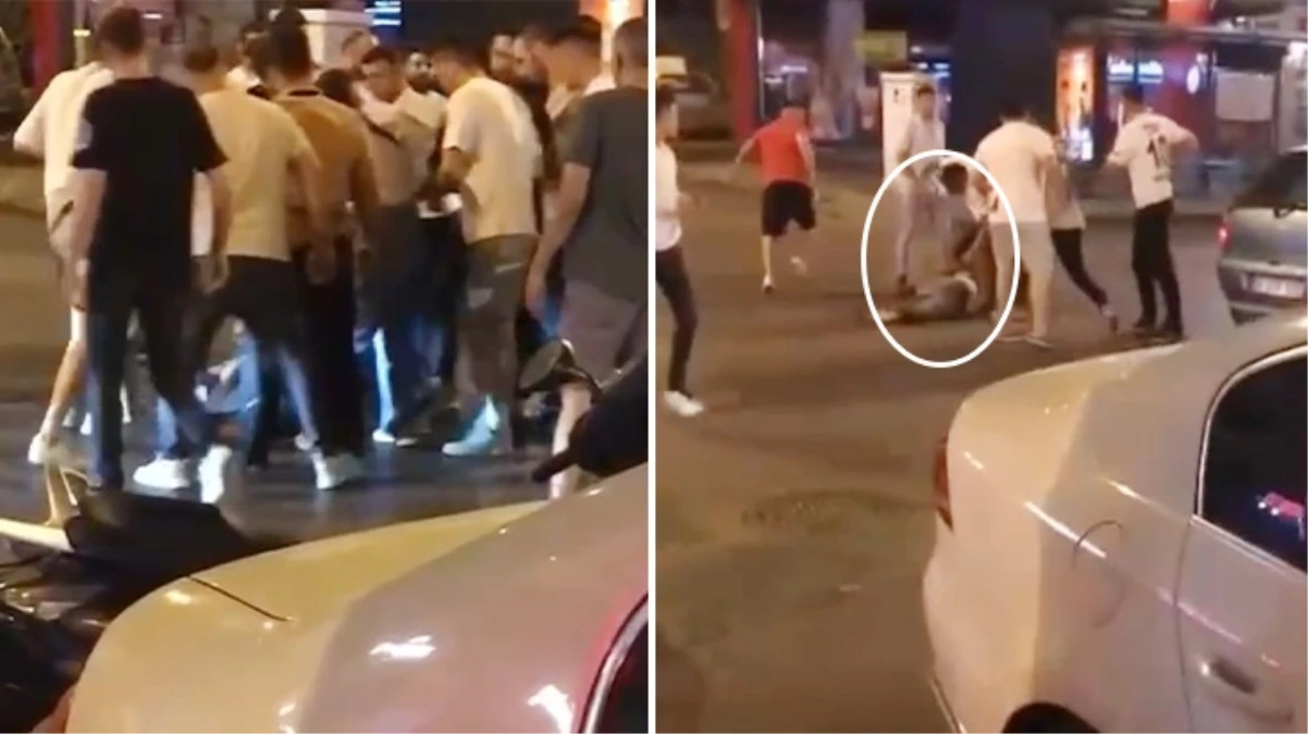 Kadınları taciz eden adama vatandaşlardan meydan dayağı! O anlar kamerada