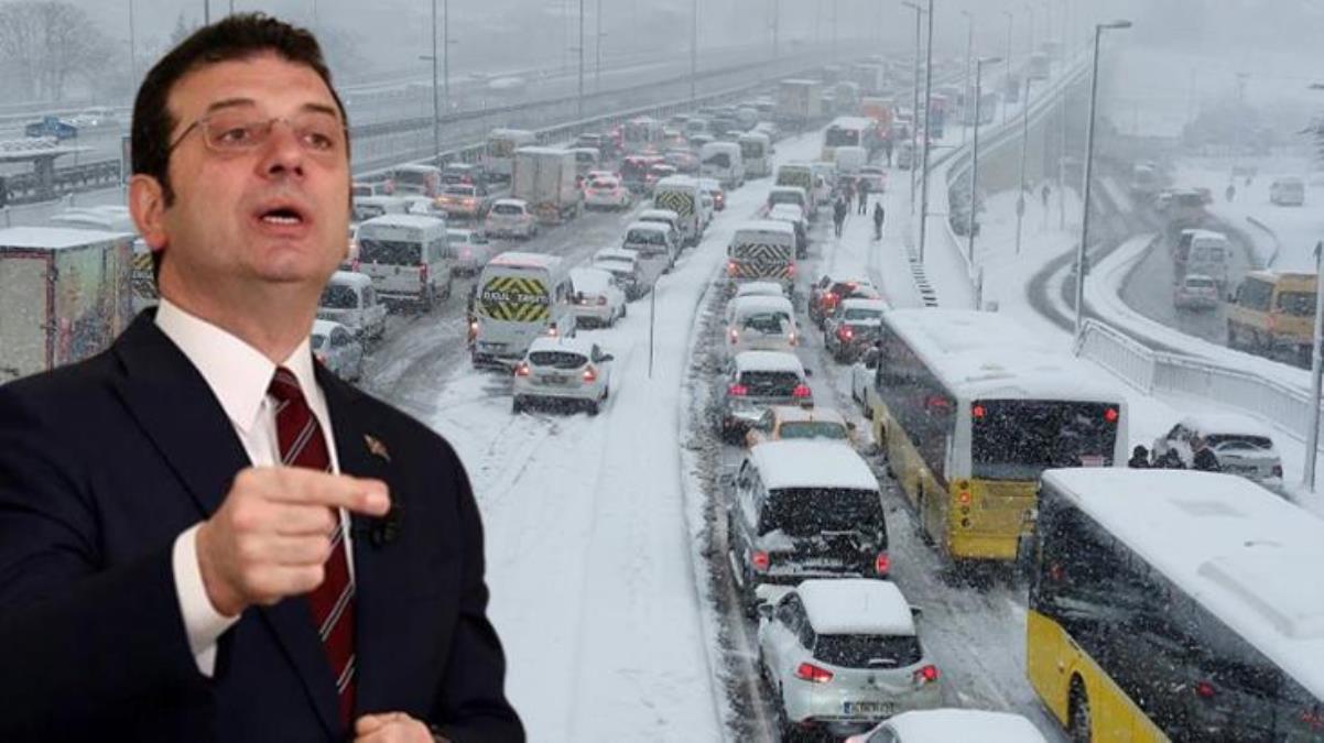 Kar ve fırtına öncesi İstanbullulara bir uyarı da İmamoğlu'ndan geldi: Zorunlu olmadıkça şahsi araçları kullanmayalım
