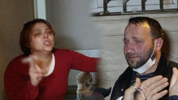 Karısı oklava ile dövüp sokağa attı!