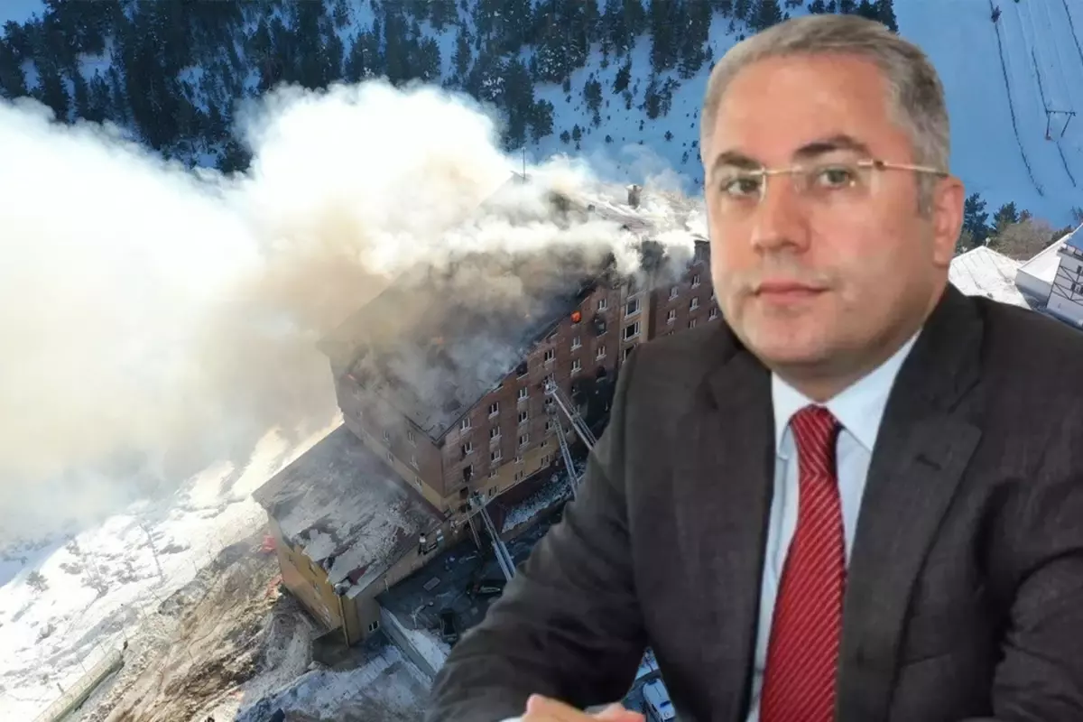 Kartalkaya'daki yangında yaşamını yitiren gazeteci Nedim Türkmen ve ailesi son yolculuğuna uğurlandı