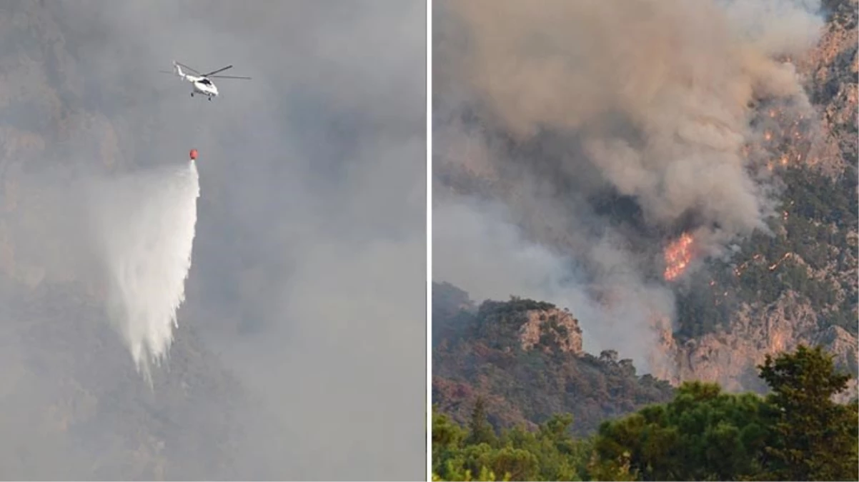 Kemer yangınında 35 saat geride kaldı! Sabahın ilk ışıklarıyla teyakkuza geçtiler, arazi koşulları ekipleri zorluyor