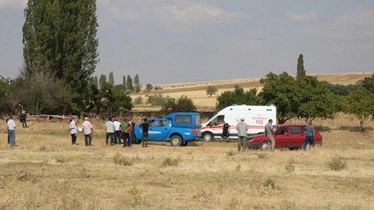 Kendi yaktığı tarlada can verdi!
