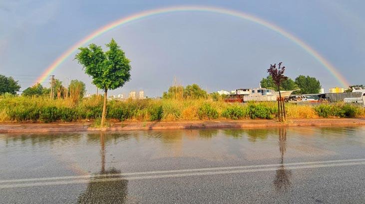 Kentin birçok noktasından görüldü! Sağanak sonrası görsel şölen