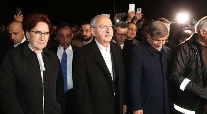 Kılıçdaroğlu, Akşener ve Davutoğlu sel bölgesinde