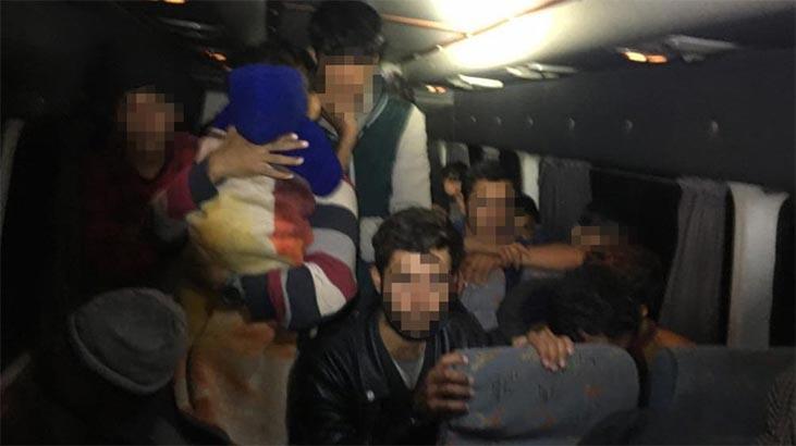 Kocaeli'de 40 kaçak göçmen yakalandı