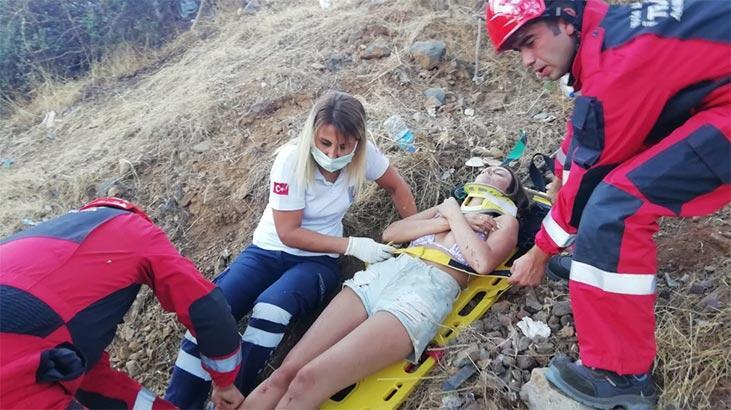 Korku dolu anlar! İskoç çift uçurumdan yuvarlandı