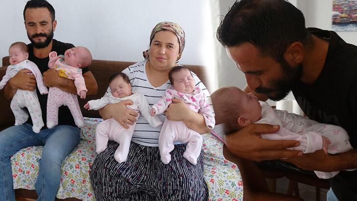 Koronavirüsle başlayan korku, dördüz sevinciyle sona erdi