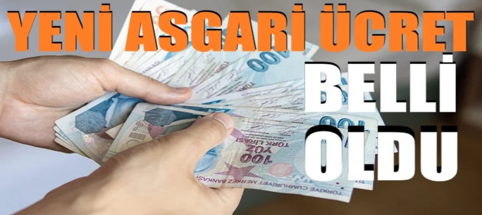 2026 asgari ücret rakamı belli oldu!