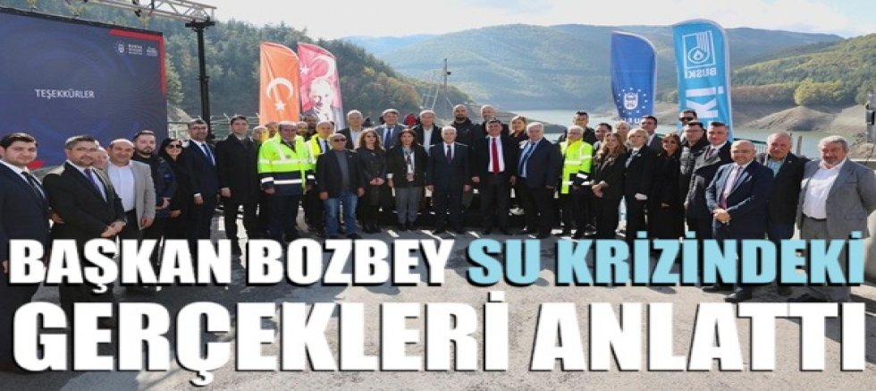 Başkan Bozbey su krizindeki gerçekleri anlattı