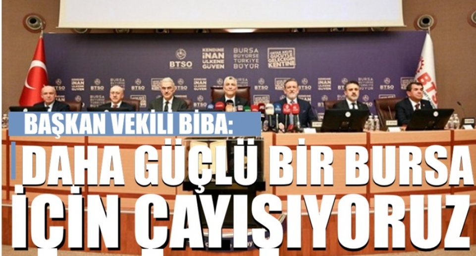 Başkan Vekili Biba: Daha Güçlü Bir Bursa İçin Çalışıyoruz