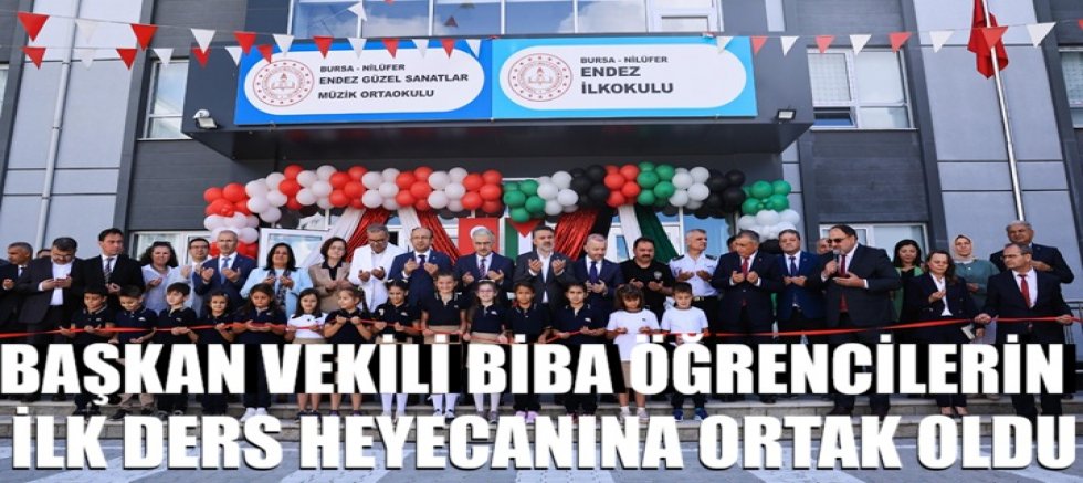 Başkan Vekili Biba, öğrencilerin ilk ders heyecanına ortak oldu