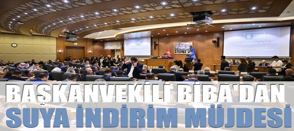 Başkanvekili Biba’dan suya indirim müjdesi