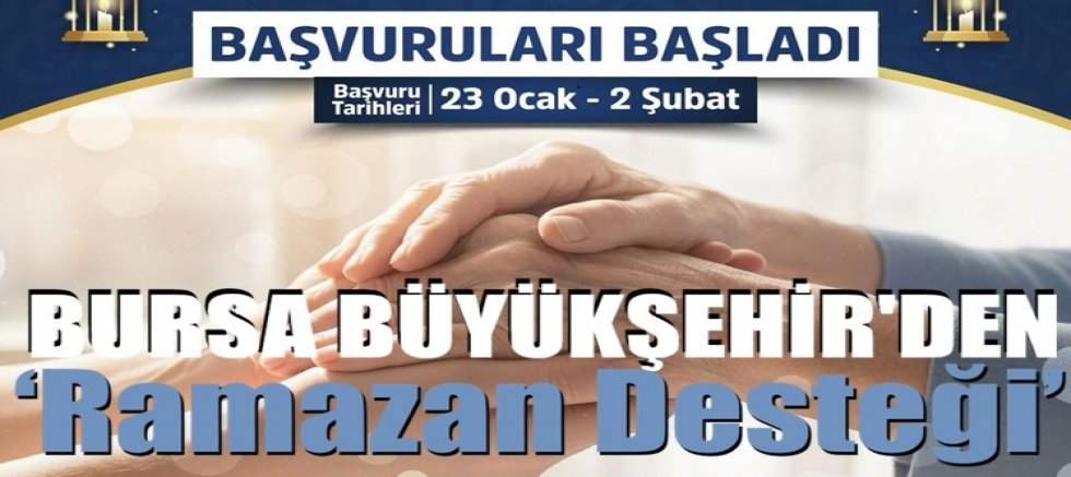 Bursa Büyükşehir’den ‘Ramazan Desteği’