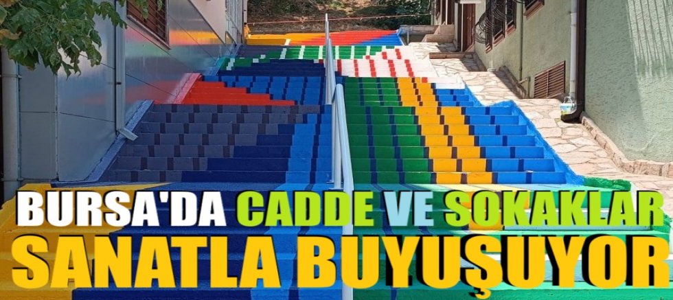 Bursa'da cadde ve sokaklar sanatla buluşuyor