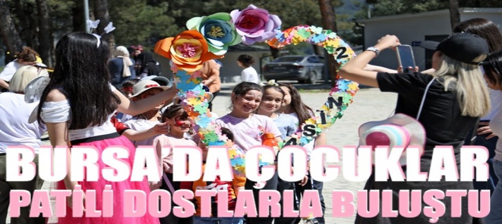 Bursa'da çocuklar patili dostlarla buluştu