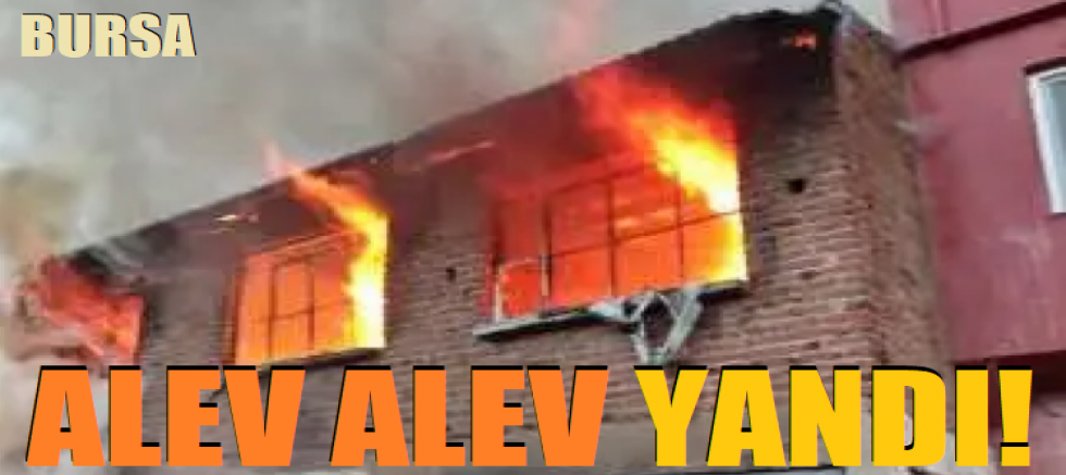 Bursa'da müstakil evde yangın çıktı!