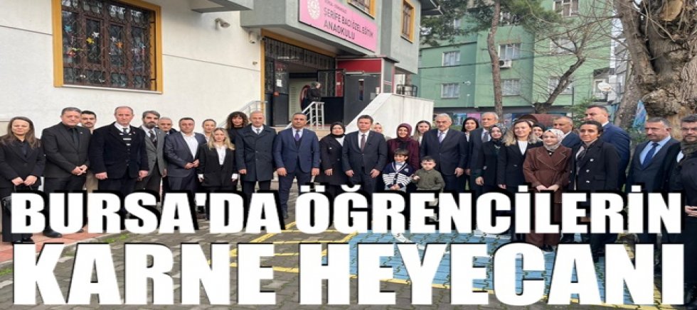 Bursa’da öğrencilerin karne heyecanı 
