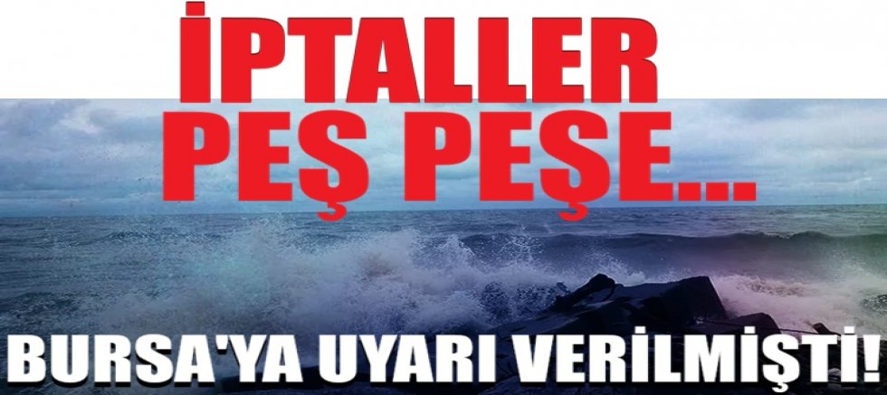 Bursa'da vapur seferleri iptal mi? 3 Ocak İDO, BUDO ve Şehir Hatları iptal olan seferler son dakika