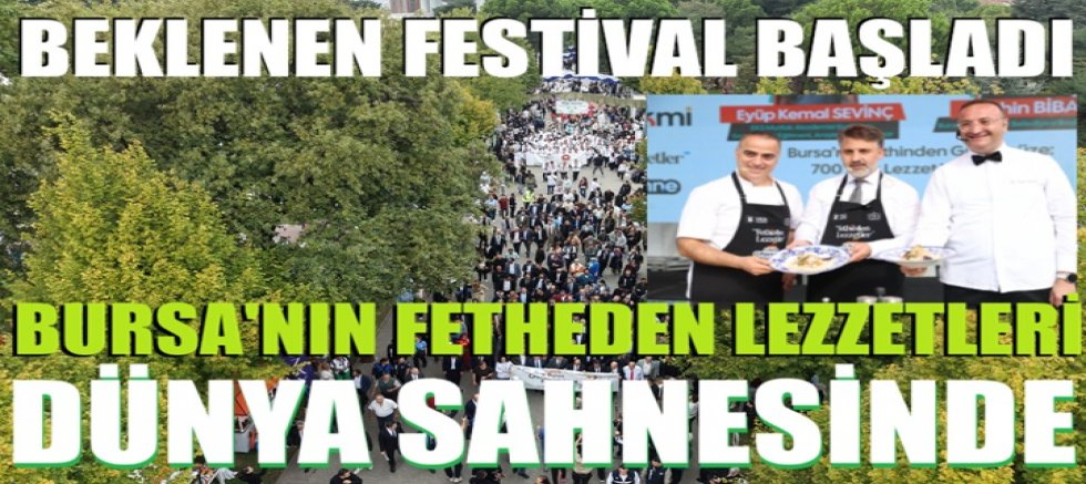 Bursa'nın fetheden lezzetleri dünya sahnesinde