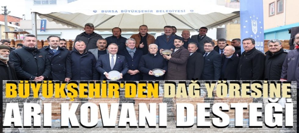 Büyükşehir'den dağ yöresine arı kovanı desteği