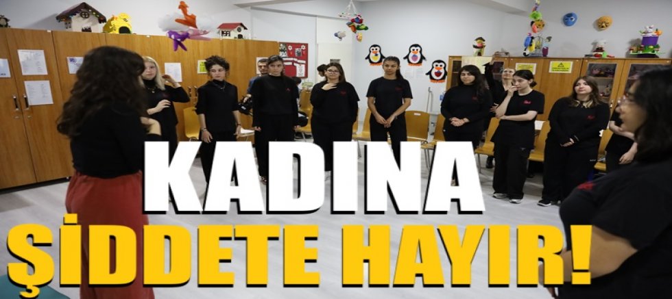 Kadına şiddete hayır!