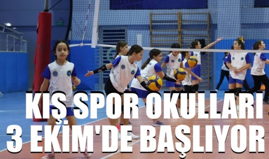 Kış Spor Okulları 3 Ekim'de başlıyor