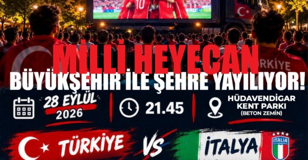 Milli heyecan Büyükşehir ile şehre yayılıyor!