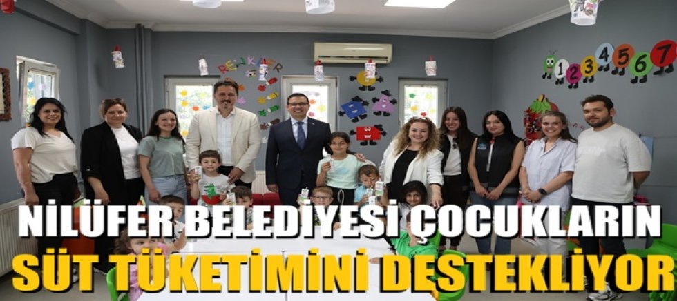 Nilüfer Belediyesi çocukların süt tüketimini destekliyor