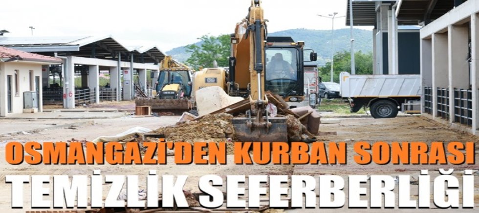 Osmangazi’de Kurban Pazarları İlaçlanarak Dezenfekte Edildi