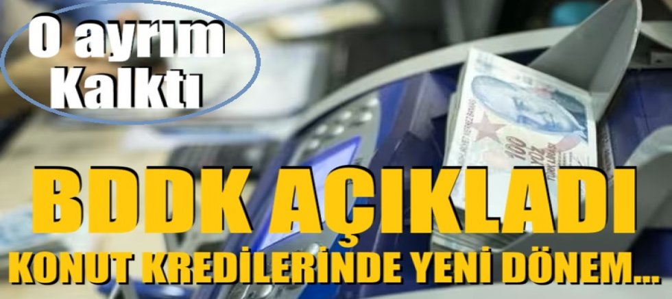 Son dakika! BDDK açıkladı, konut kredilerinde yeni dönem...