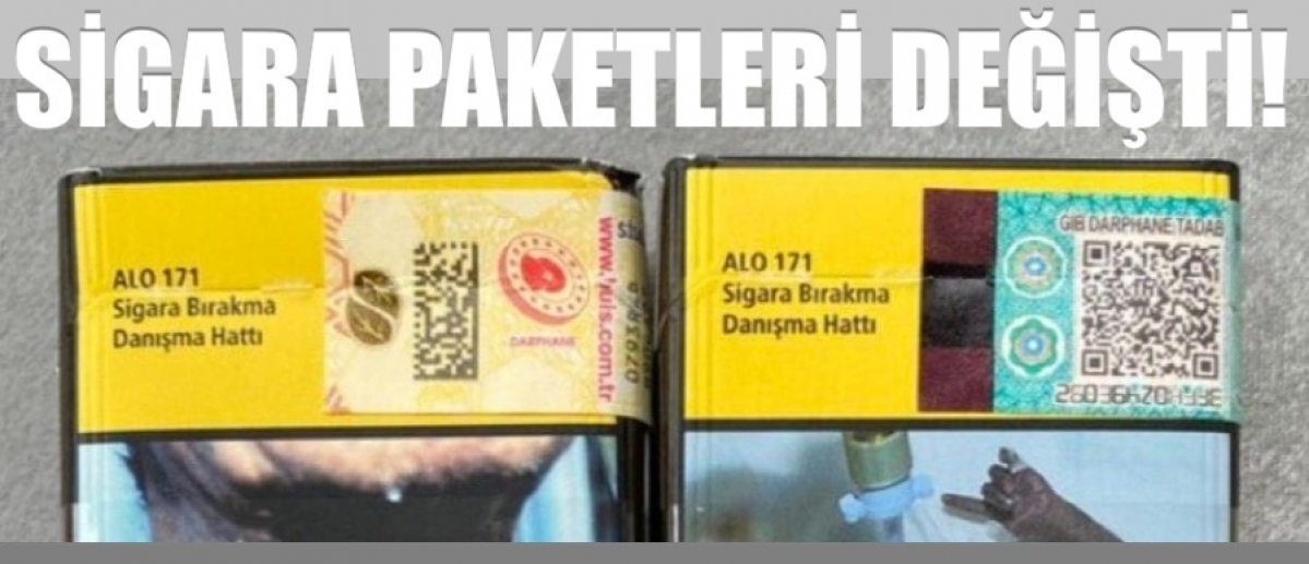 Türkiye'deki sigara paketleri değişti!