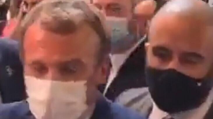 Macron'a yumurtalı saldırı!