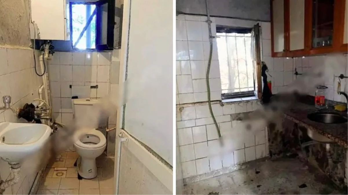 Mağaradan bozma yıkık dökük eve istenen kira isyan ettirdi