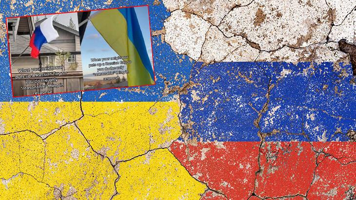 Mahalleyi karıştıran bayrak savaşı! Sadece görmek için bile gelen var