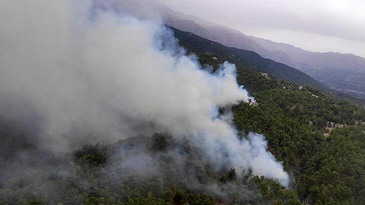 Manavgat'ta orman yangını! Kontrol altına alındı