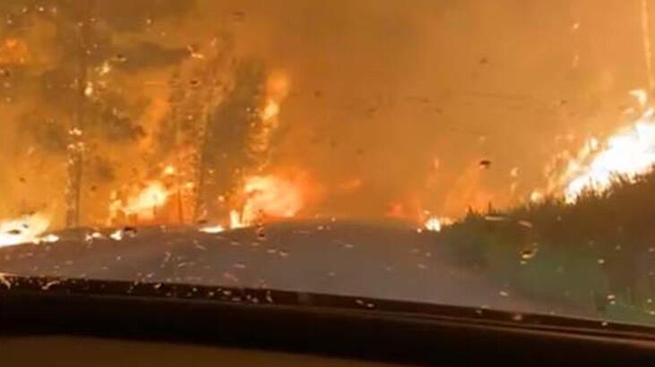 Manavgat'ta yardım götüren 4 esnaf, alevlerin arasında kaldı