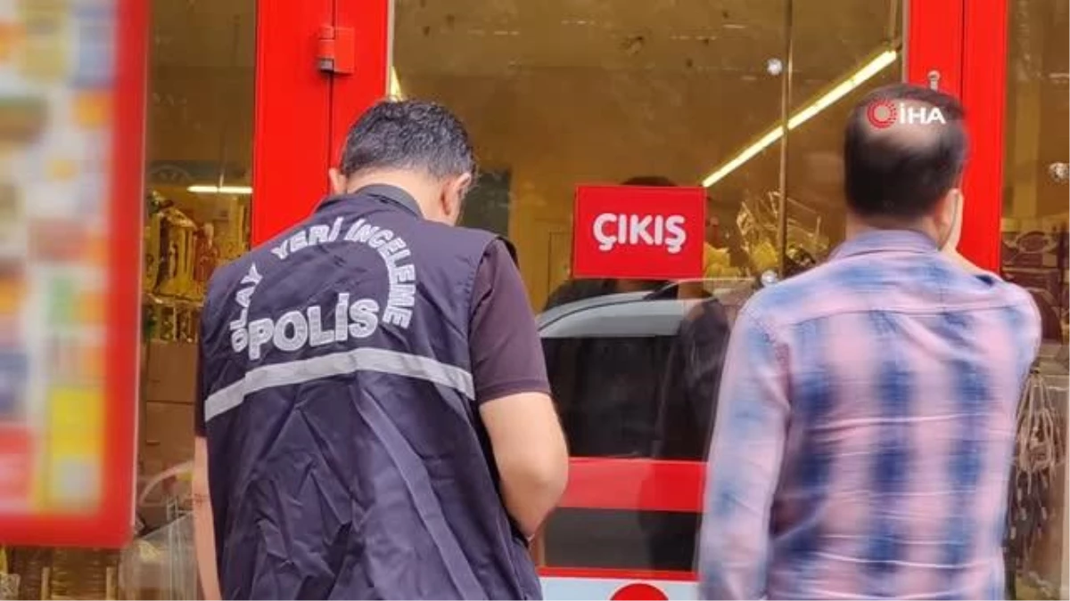 Markete pompalı tüfekle saldırı