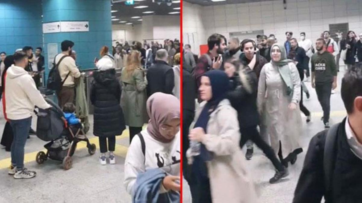 Marmaray Üsküdar durağında panik yaratan 