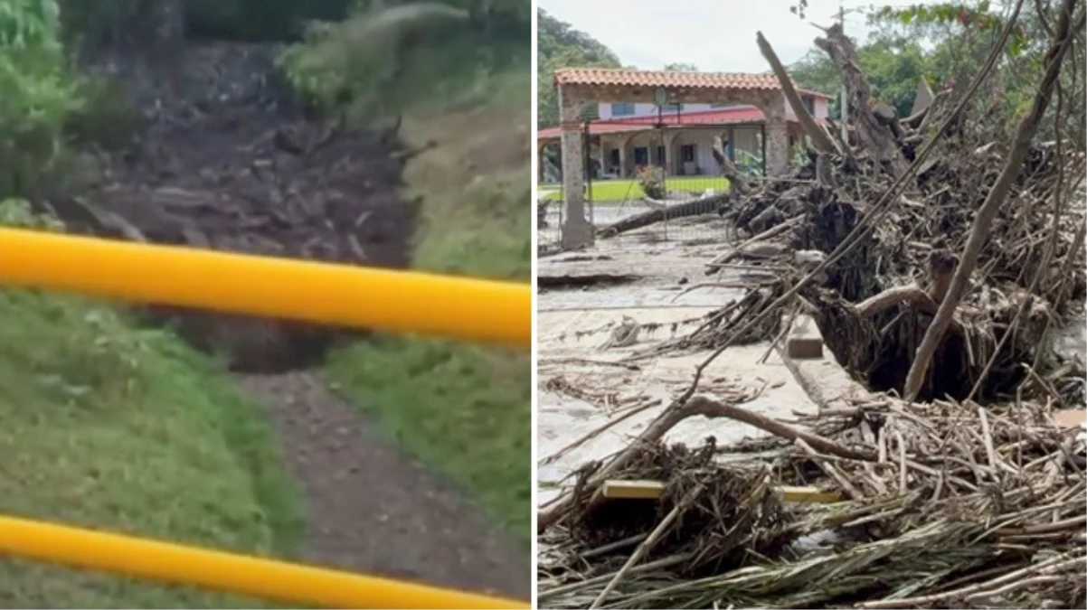 Meksika'da sel felaketi! Nehir taştı, ölü ve kayıplar var