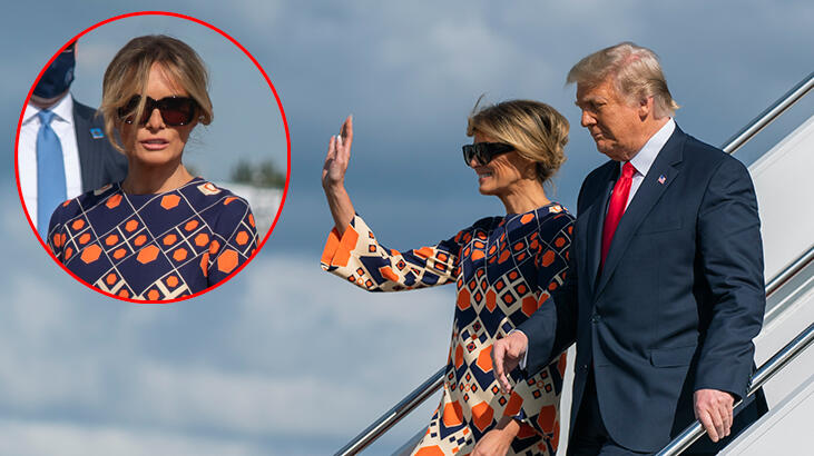 Melania Trump giderken de damga vurdu! Böyle mesaj verdi