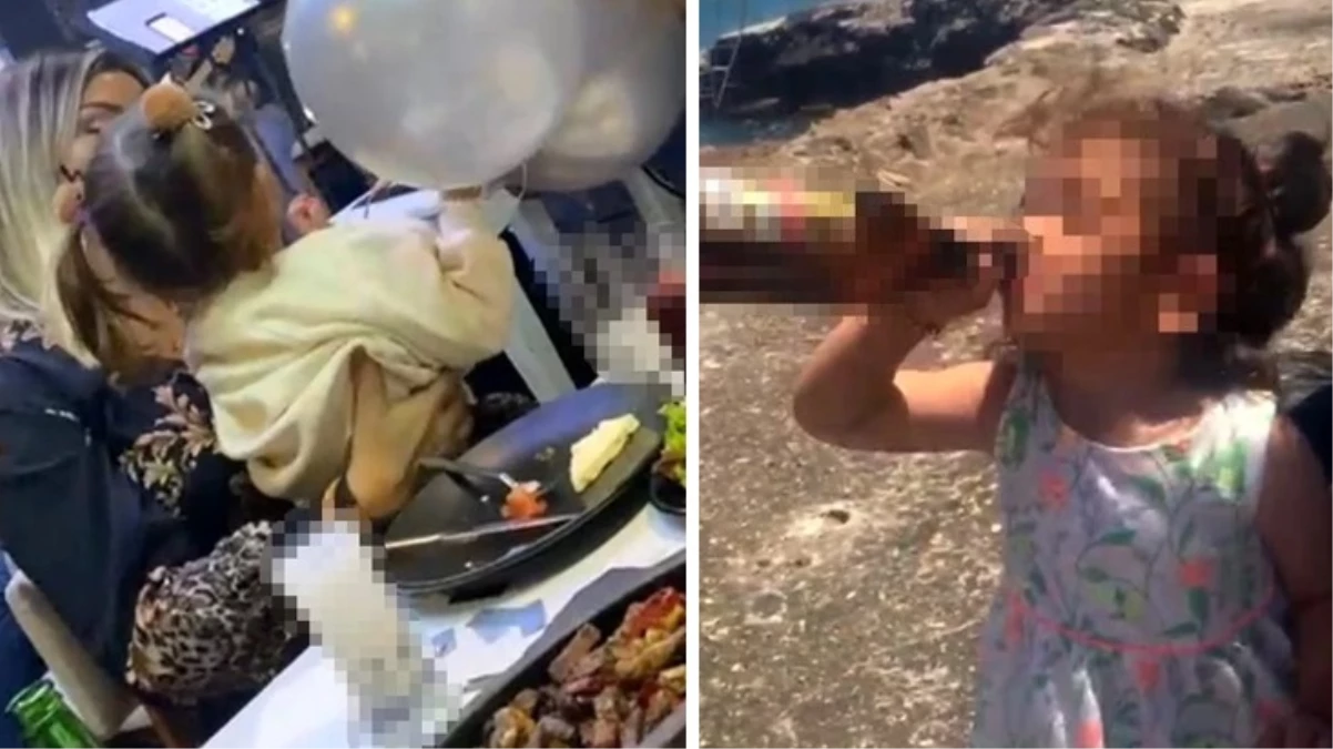 Mersin'de 3 yaşındaki kızına içki içiren ve şiddet uygulayan anne gözaltına alındı