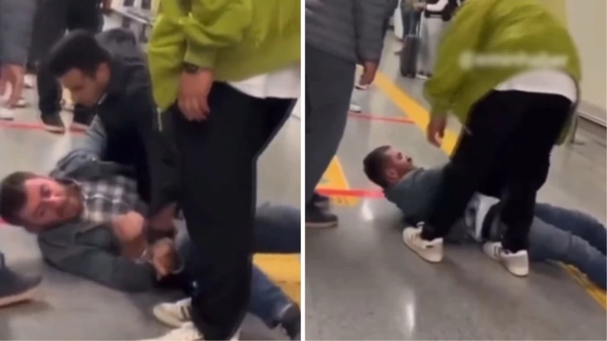 Metroda Atatürk posterli Türk bayraklarını söken şüpheli tutuklandı