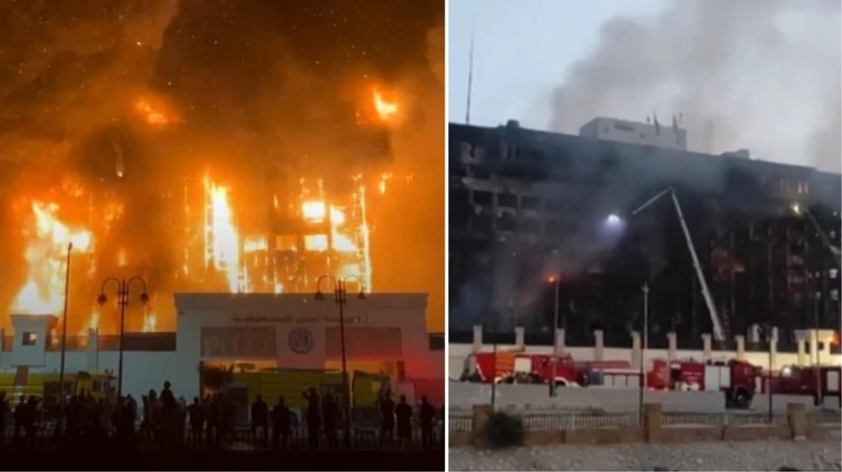 Mısır'da Emniyet Müdürlüğü'nde çıkan yangın kontrol altına alındı! Yaralanan 38 kişi hastanelere sevk edildi