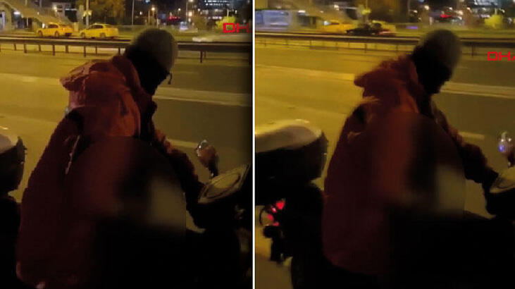 Motosiklet üzerinde iğrenç olay! Sapık yakalandı