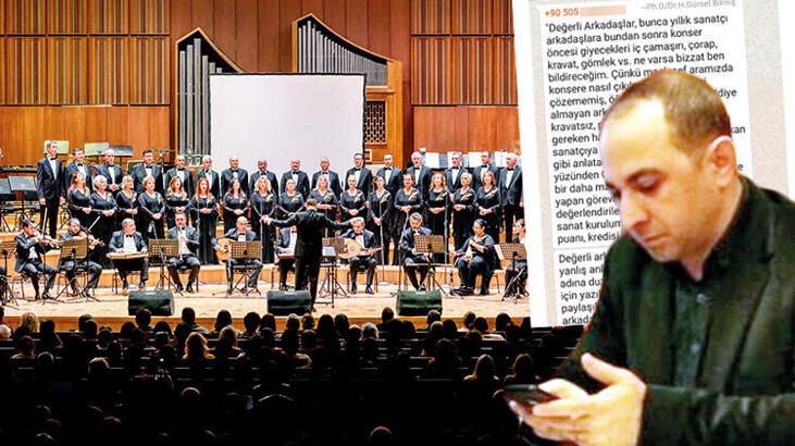 Müdürden koroya ‘iç çamaşırlı’ mesaj!