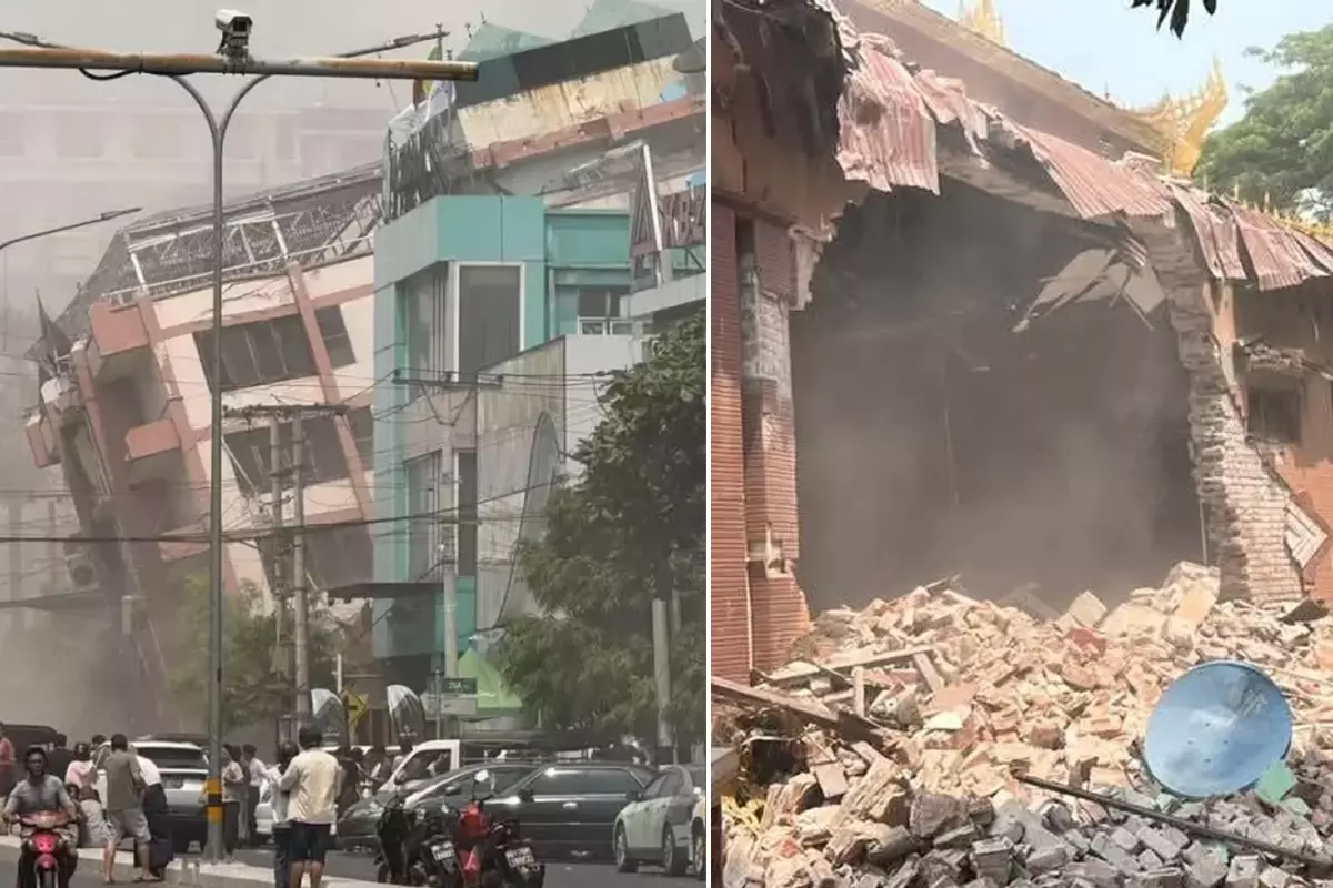 Myanmar'da 7,7 büyüklüğünde deprem! 25 kişi hayatını kaybetti