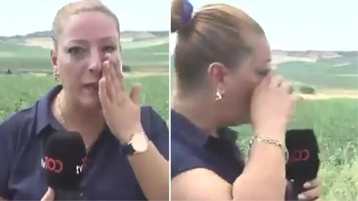 Narin'in acı haberi sonrası 19 gündür olay yerinde olan muhabir gözyaşlarına hakim olamadı